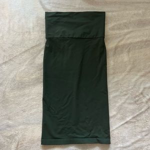NWT Wolford Valencia Pencil Fitted Midi Skirt Pineneedle Green XS